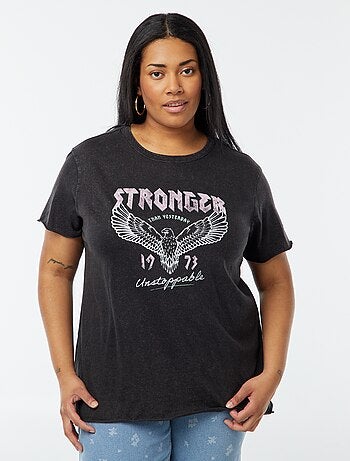 T-shirt 'Carmakoma' com um 'leopardo' estampado