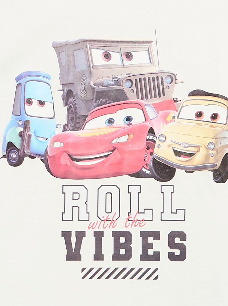 T-shirt 'Cars' 'Disney' 'Pixar' Branco - Kiabi