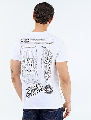 T-shirt 'Cars' 'Disney' 'Pixar' frente e verso