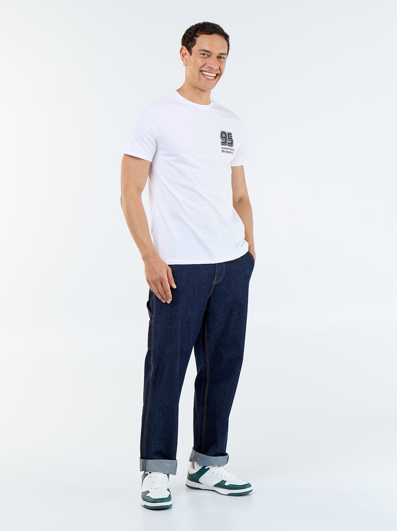 T-shirt 'Cars' 'Disney' 'Pixar' frente e verso Branco - Kiabi