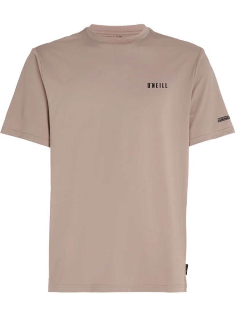 T-Shirt Castanha O'Neill Jack O'Neill Polygiene para Homem Castanho-capuccino - Kiabi