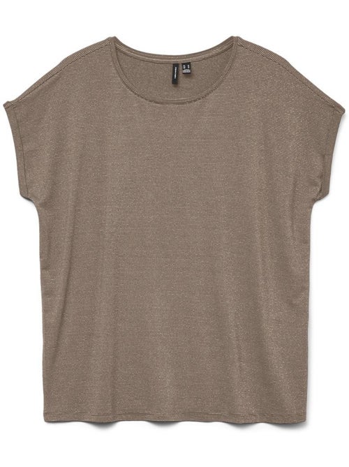 T-Shirt Castanha para Mulher Vero Moda Lava - Kiabi T-Shirt Castanha para Mulher Vero Moda Lava - Kiabi