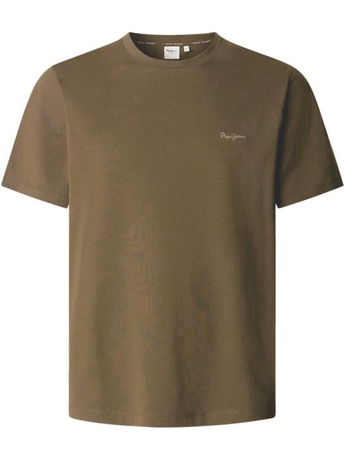 T-shirt castanho escuro masculino pepe jeans contrast connor - Kiabi T-shirt castanho escuro masculino pepe jeans contrast connor - Kiabi