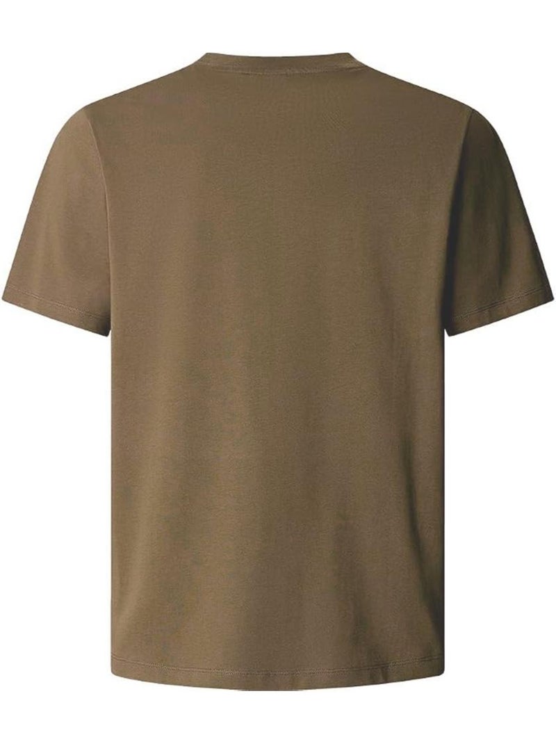 T-shirt castanho escuro masculino pepe jeans contrast connor Castanho-capuccino - Kiabi