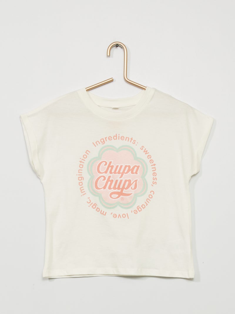 T-shirt 'Chupa Chups' BRANCO - Kiabi