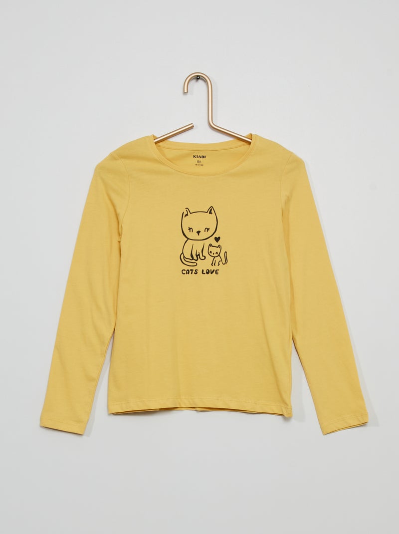 T-shirt 'cidade' AMARELO - Kiabi