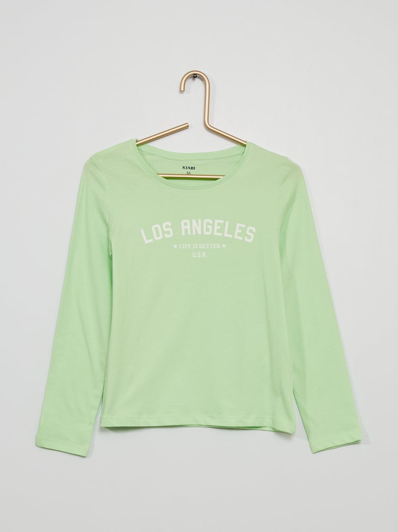 T-shirt 'cidade' VERDE - Kiabi