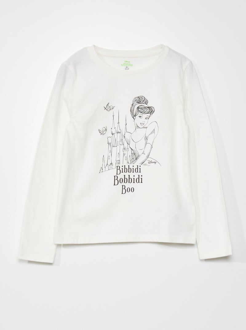 T-shirt 'Cinderela'  - 100 anos da 'Disney' Branco - Kiabi