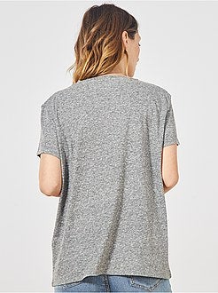 T-shirt cinzenta - Kiabi