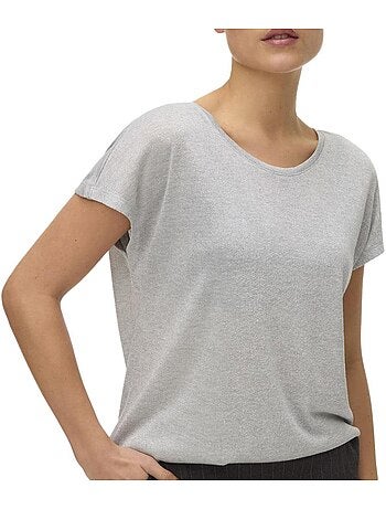 T-Shirt Cinzenta Feminina Vero Moda Sarah