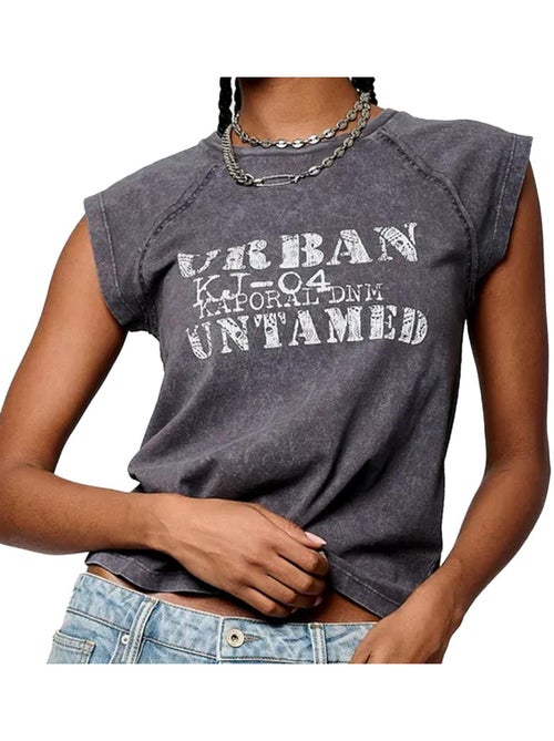 T-shirt Cinzenta Kaporal para Mulher - Kiabi T-shirt Cinzenta Kaporal para Mulher - Kiabi