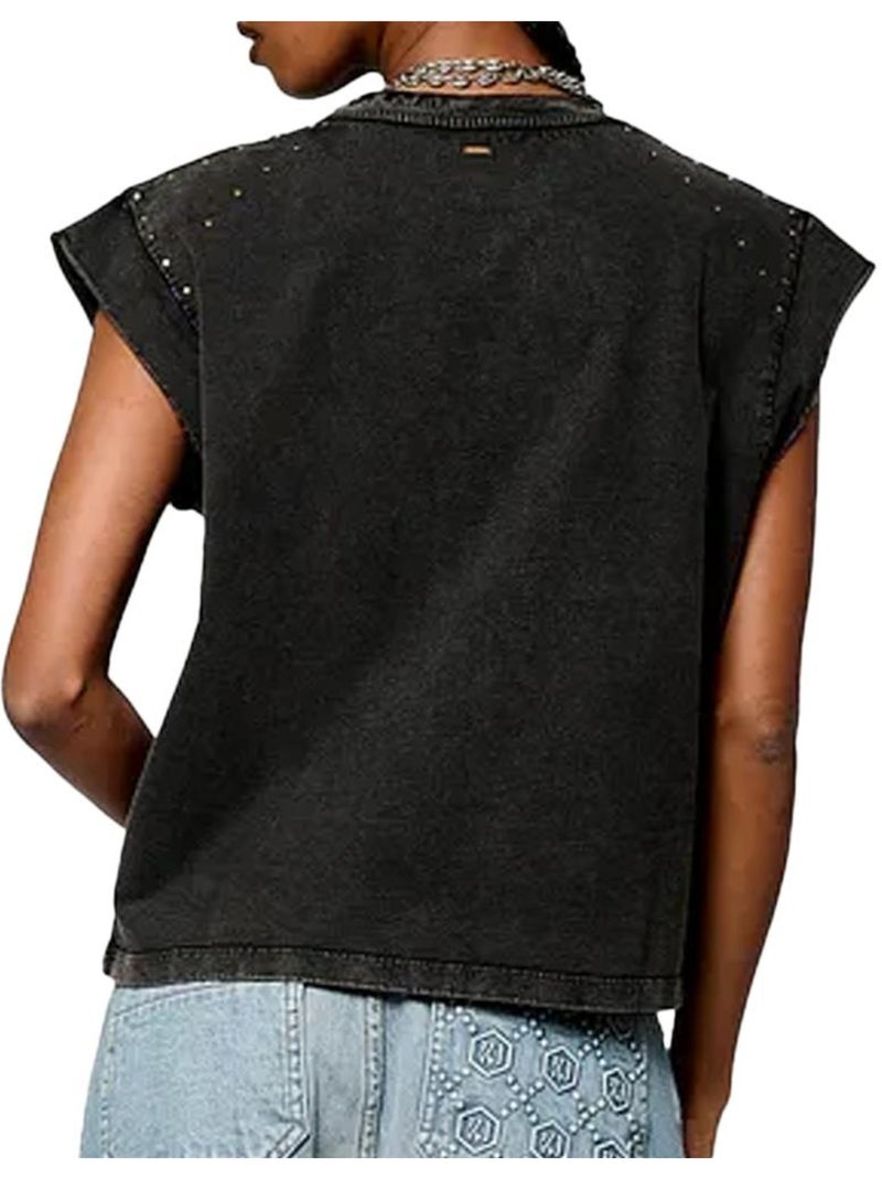 T-shirt Cinzenta Kaporal VISIOE25 para Mulher Cinza-prateado - Kiabi