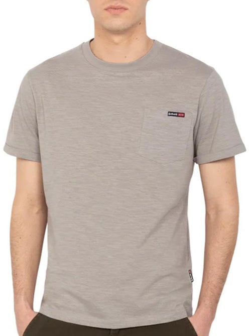 T-shirt Cinzenta Masculina Schott TSKEA1 - Kiabi