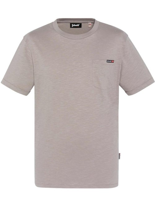 T-shirt Cinzenta Masculina Schott TSKEA1 - Kiabi