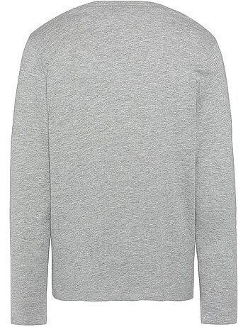 T-shirt Cinzenta para Homem Schott BRODEDML