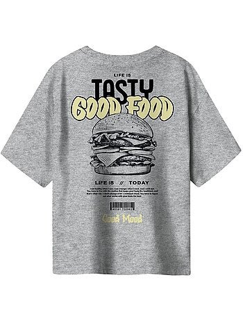T-shirt Cinzenta para Menino Name It Mtibilbo