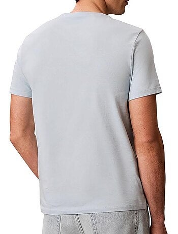 T-shirt cinzento claro calvin klein jeans para homem lv04rg800g