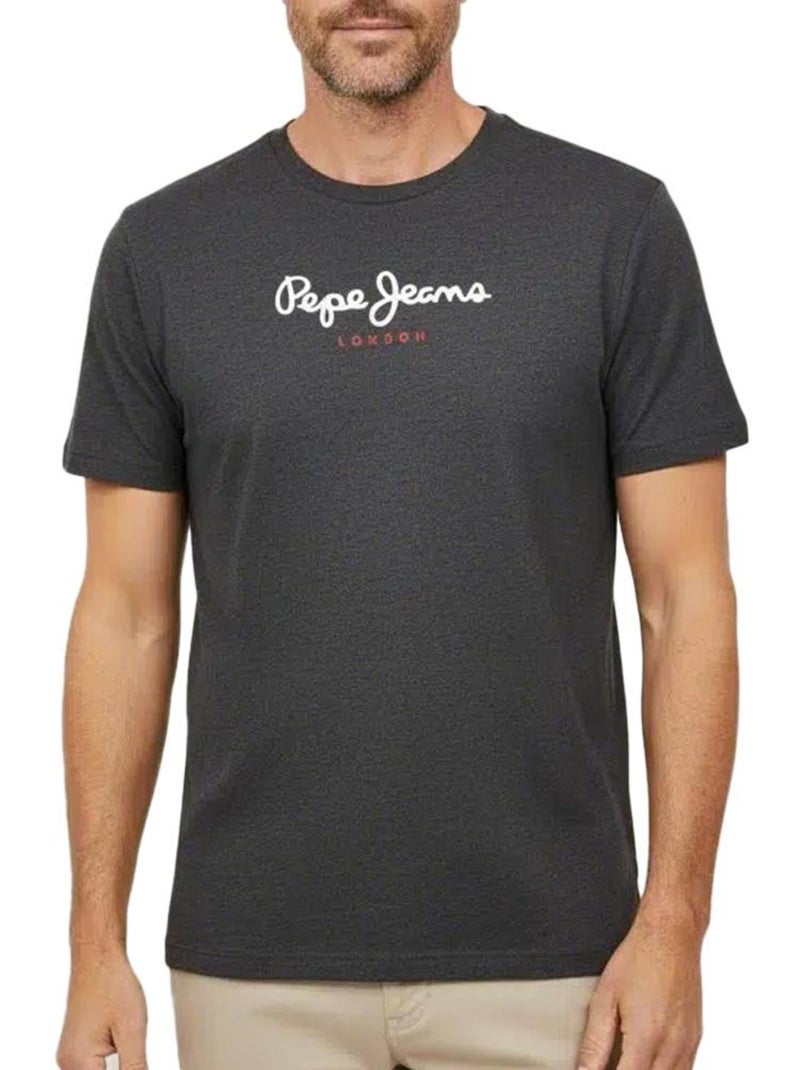 T-Shirt Cinzento Escuro Masculino Pepe Jeans Eggo Cinza-prateado - Kiabi