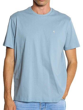 T-shirt calvin klein jeans classic azul claro para homem