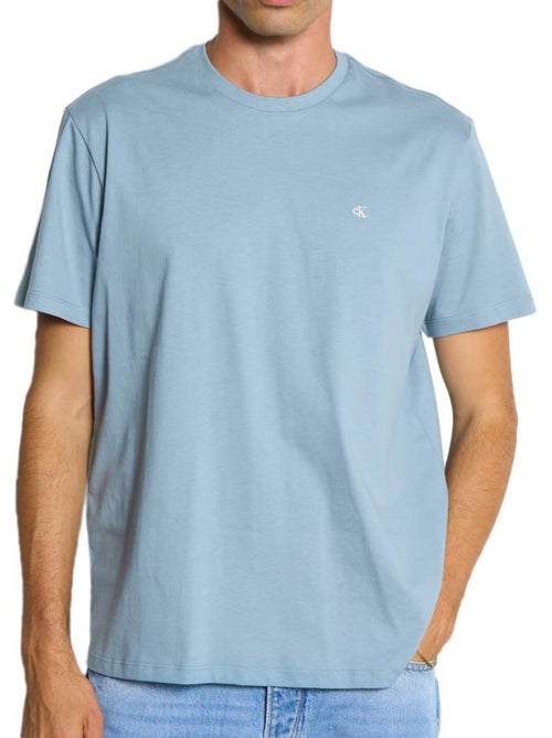 T-Shirt Clássica Azul para Homem Calvin Klein Jeans - Kiabi