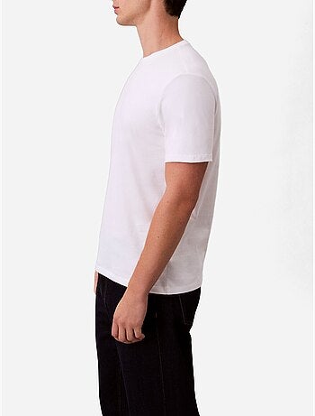 T-shirt clássica branca calvin klein jeans para homem