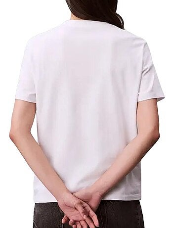 T-shirt Clássica Branca Calvin Klein Jeans para Mulher