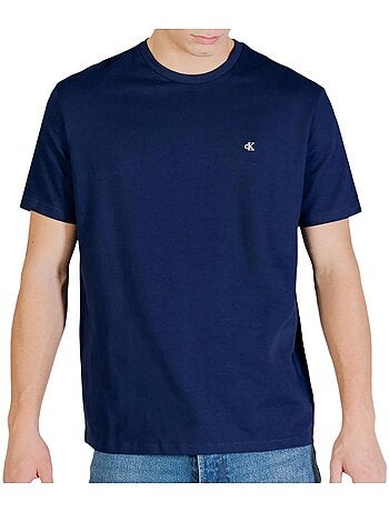 T-Shirt Calvin Klein Jeans Clássica Azul para Homem