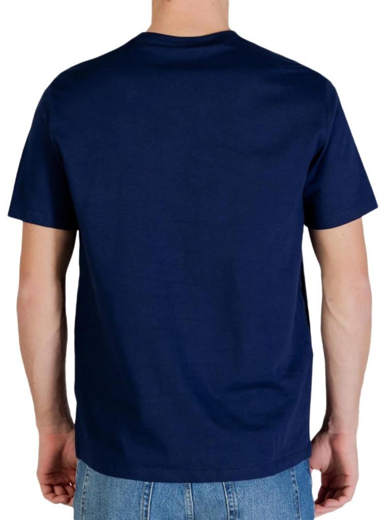 T-Shirt Clássica Calvin Klein Jeans para Homem Azul Marinho Azul-marinho - Kiabi