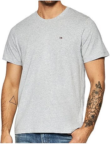 T-shirt Clássica Cinzenta para Homem Tommy Jeans