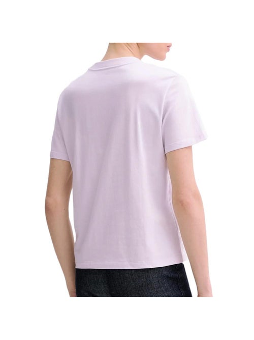 T-Shirt Clássica Violeta Calvin Klein Jeans para Mulher - Kiabi T-Shirt Clássica Violeta Calvin Klein Jeans para Mulher - Kiabi