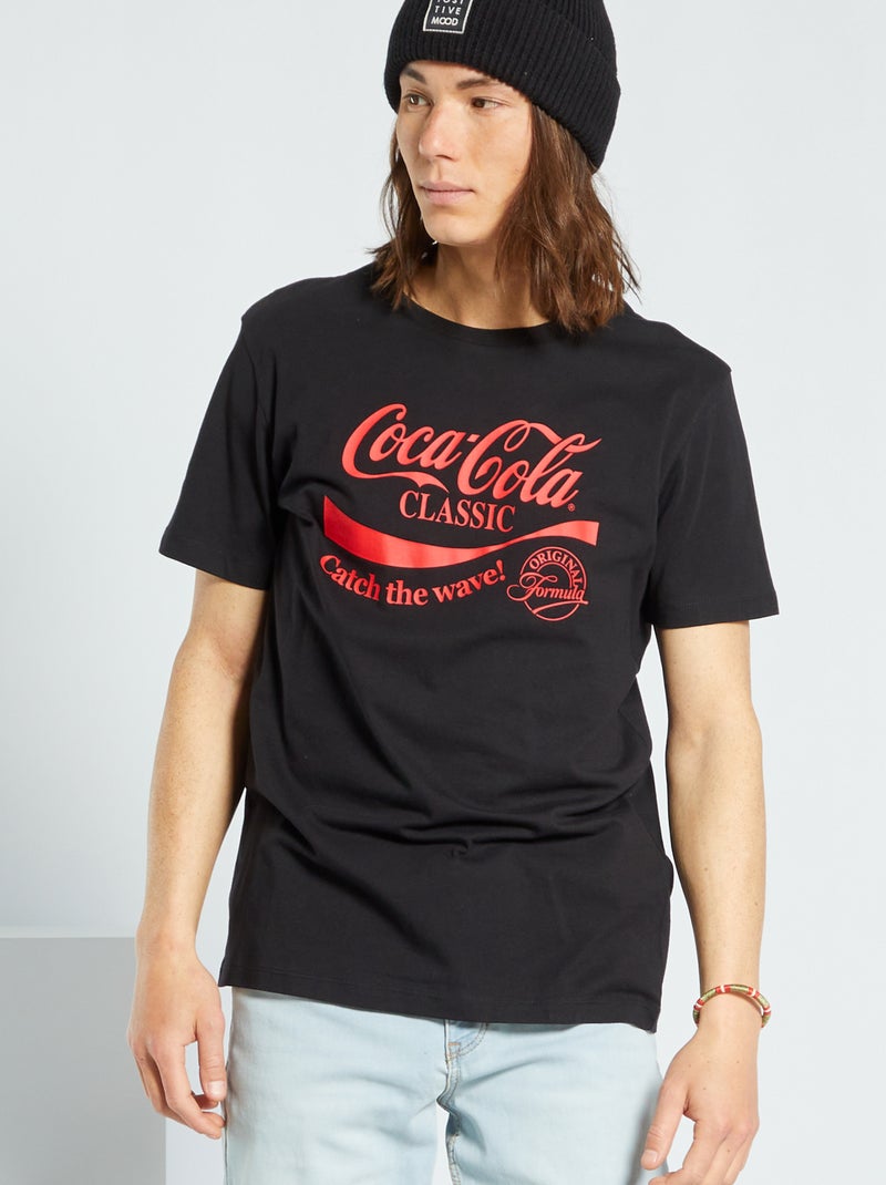 T-shirt 'Coca-Cola' da 'Produkt' Preto - Kiabi