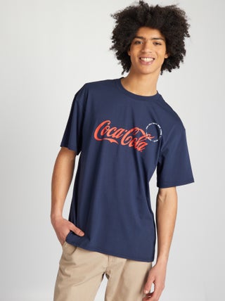 T-shirt 'Coca Cola' de gola redonda