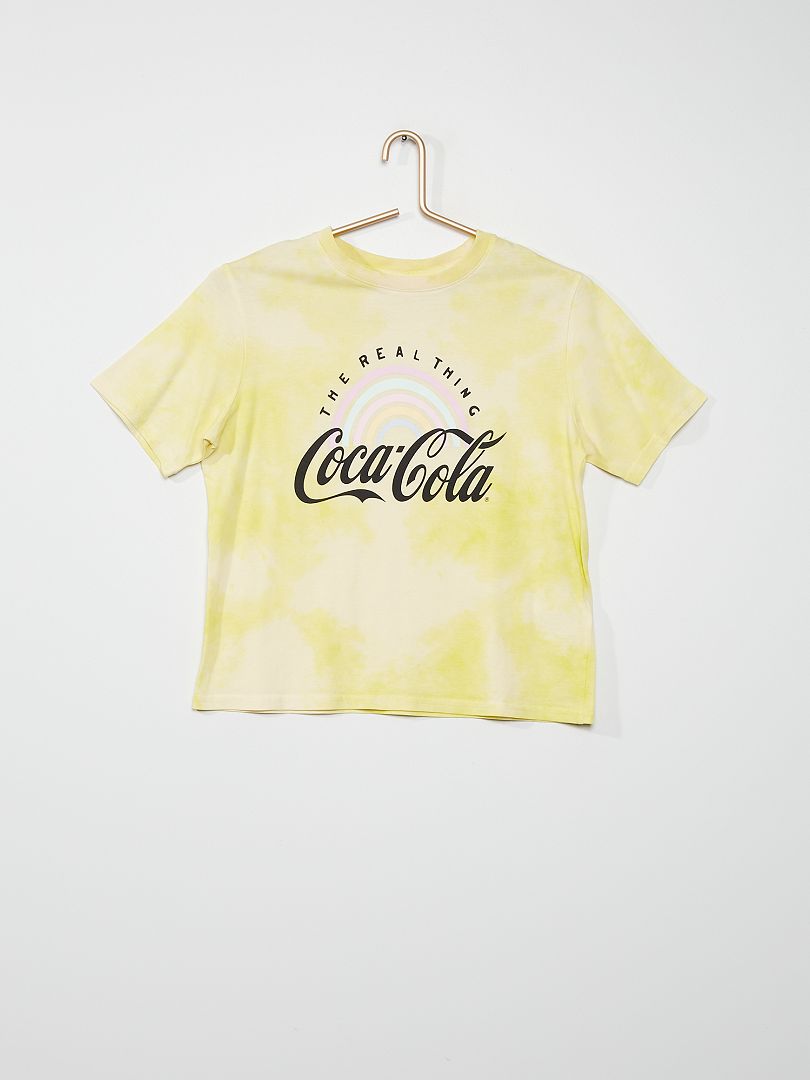 T-shirt 'Coca-Cola' tie and dye AMARELO - Kiabi