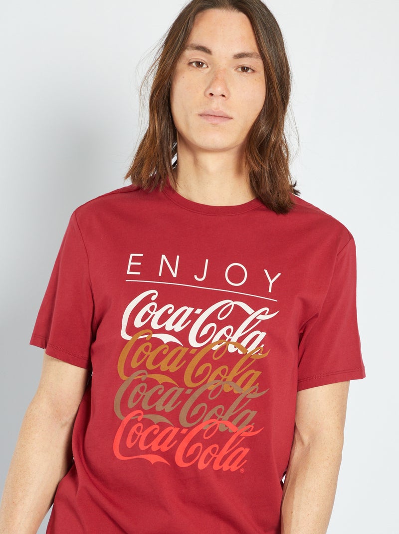 T-shirt 'Coca-Cola' VERMELHO - Kiabi