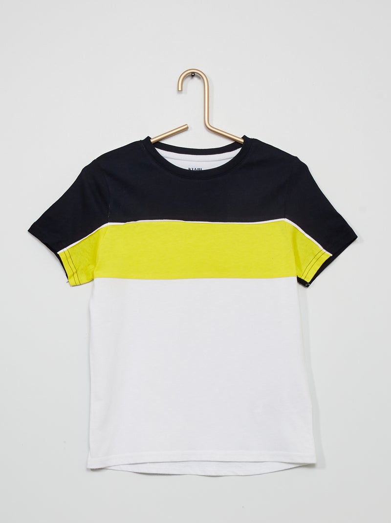 T-shirt color-block AZUL - Kiabi