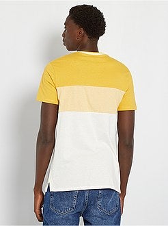 T-shirt color block com bolso frontal - Kiabi