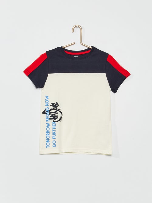 T-shirt color-block em jersey - Kiabi