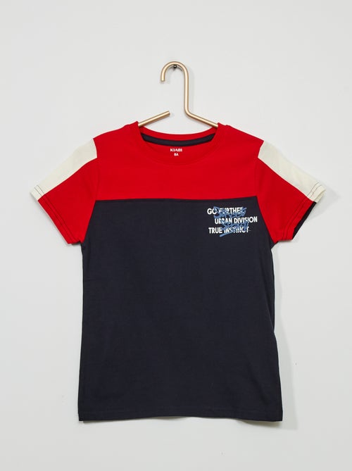 T-shirt color-block em jersey - Kiabi