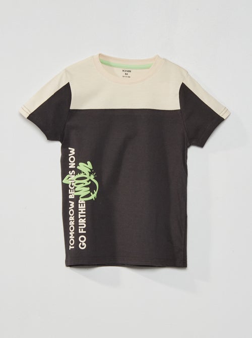 T-shirt color-block em jersey - Kiabi