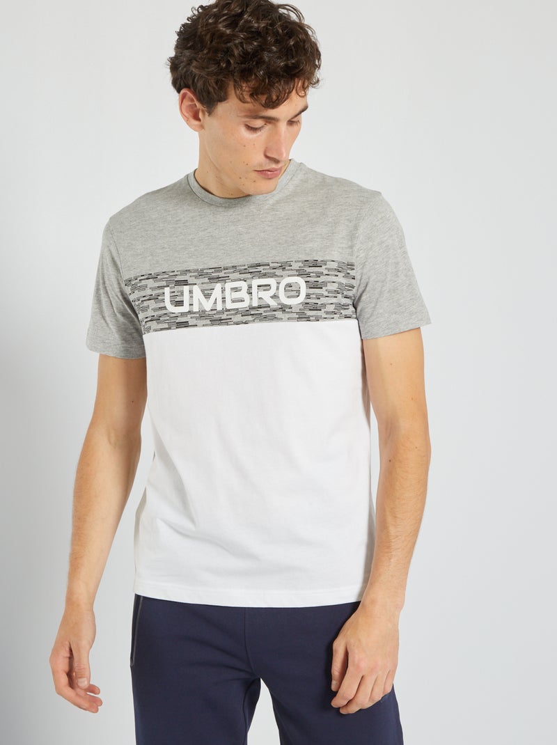 T-shirt color-block 'Umbro' BRANCO - Kiabi