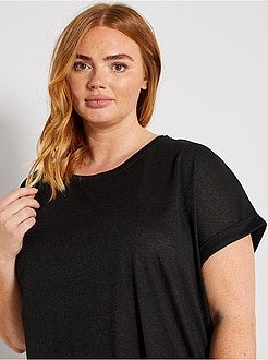 T-shirt com acabamento brilhante - Kiabi