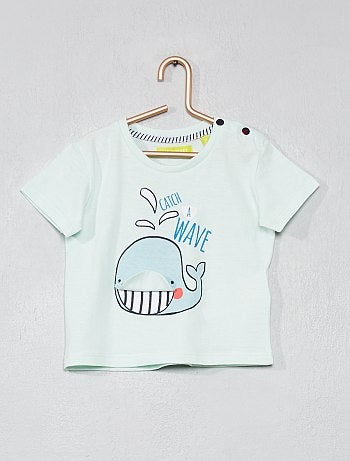 T-shirt com animação 'Baleia' - Kiabi