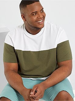 T-shirt com bloco de cor - Kiabi