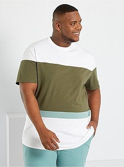 T-shirt com bloco de cor - Kiabi