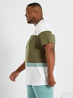 T-shirt com bloco de cor - Kiabi