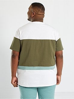 T-shirt com bloco de cor - Kiabi