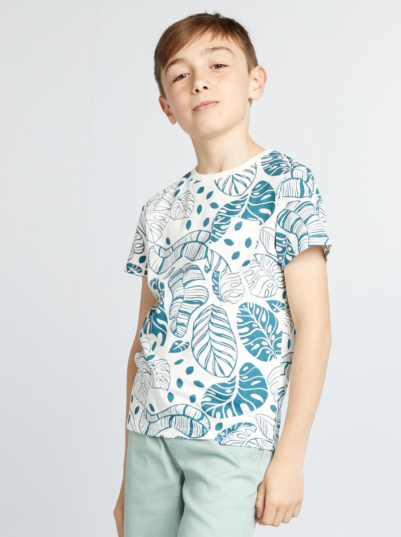 T-shirt com bolso - So Easy BRANCO - Kiabi