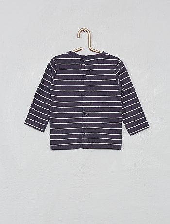 T-shirt com bolso com estampado 'ouriço' - Kiabi