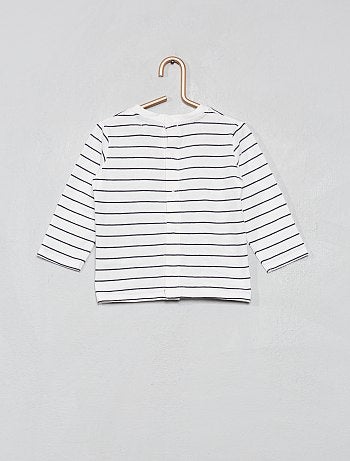 T-shirt com bolso com estampado 'urso' - Kiabi