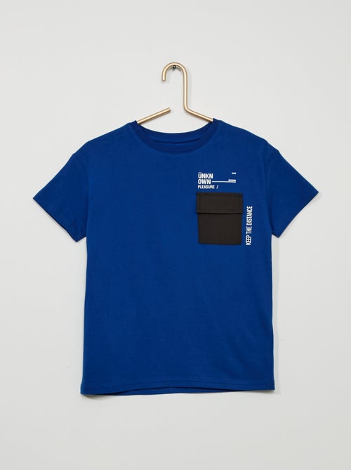 T-shirt com bolso frontal - Kiabi